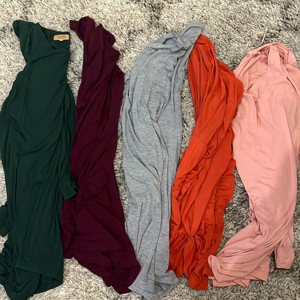 5 bamboo shirts tunics. Piko shirts long sleeve
